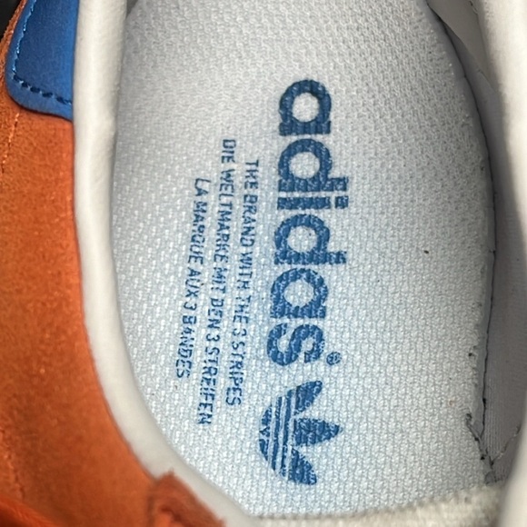 adidas Marathon ’85 casual, vintage looking yellow midsole, orange/royal 10.5 main image 4